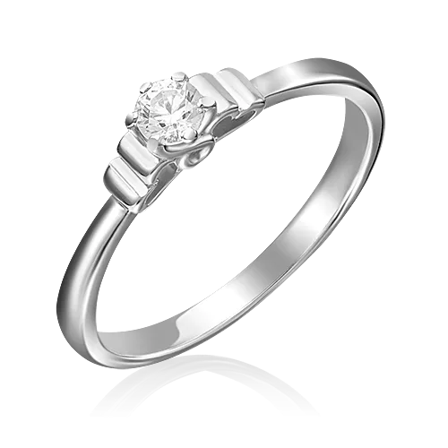 white gold diamond ring-075