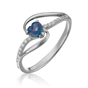 white gold sapphire  and diamond ring-077