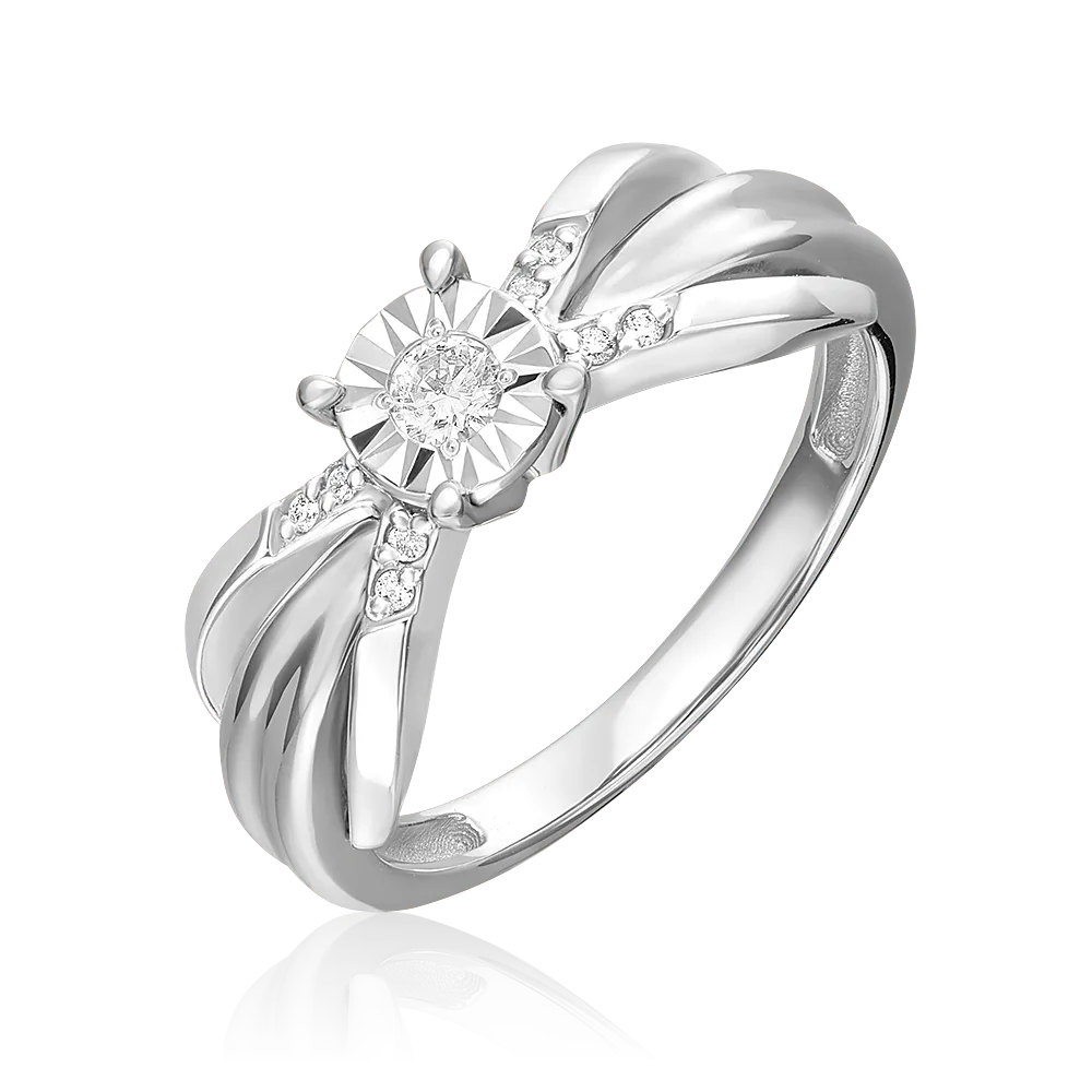 White gold Diamond Ring-103