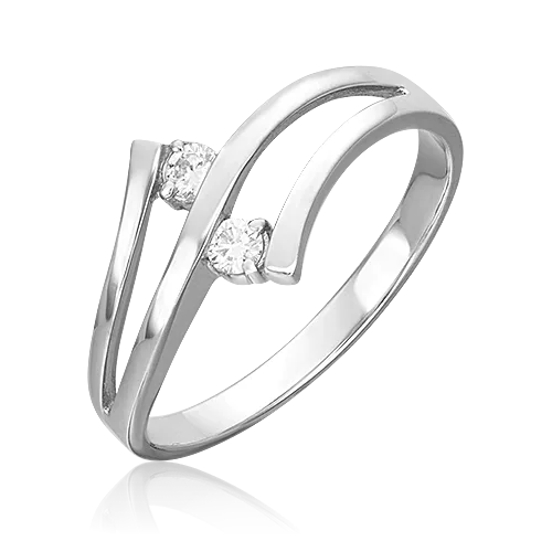 white gold diamond ring-070