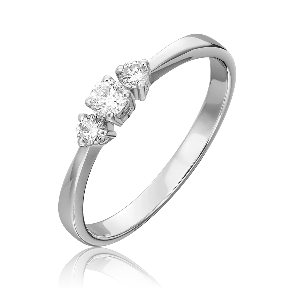White Gold Diamond Ring-113