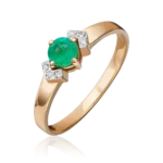 rose gold with emerald and diamonds-106