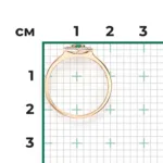 Rose gold ring with emeralds and diamonds-102