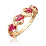 Rose Gold Ruby Ring-031