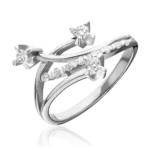 White gold diamond ring-017