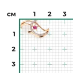 rose gold ruby diamond ring-079