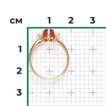 Rose gold ruby diamond ring-005