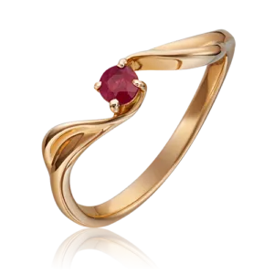 rose gold ruby ring-081