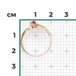 Rose gold ruby diamond ring-022