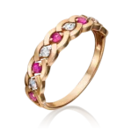 rose gold ring with diamonds and rubies-020