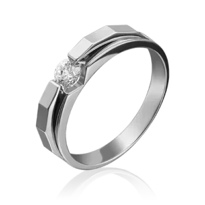 white gold diamond ring-080