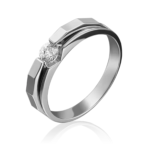 white gold diamond ring-080