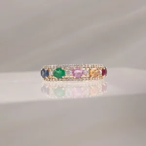14K MULTI-COLOR W/DI – 282