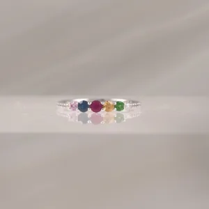 14K WHITE GOLD MULTI-COLOR W/D – 284