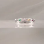 14K WHITE GOLD MULTI-COLOR W/DI – 285