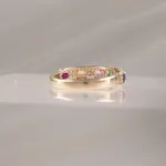 14K MULTI-COLOR W/DI – 282