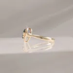 14K HEART SHAPE BSA W/DI – 102
