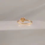 14K HEART SHAPE CITRIN W/DI – 288