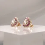 14K RUBY HEART W/DIAMONDS – 632