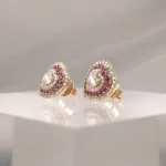 14K RUBY HEART W/DIAMONDS – 632