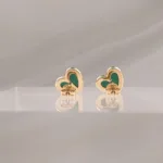 14K MALACHITE W/ DIAMONDS – 626