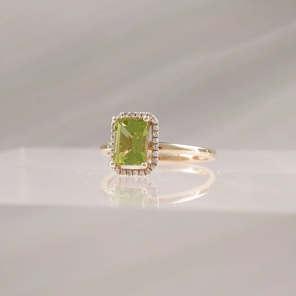14K PERIDOT W/DI – 297