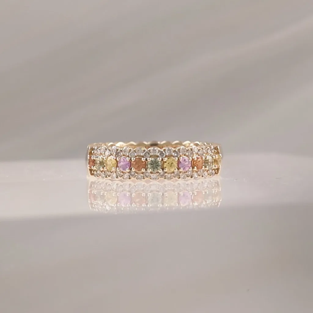 14K MULTI-COLOR W/DI – 295