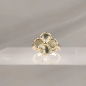 SILVER YELLOW CLOVER 017