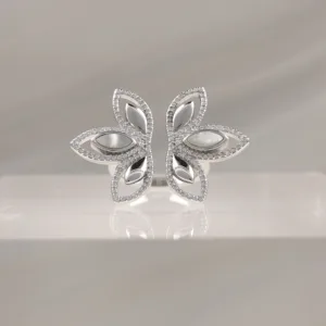 SILVER FLOWER CRISTALS 053