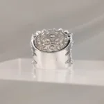 SILVER 5LINE FLOWERS 054