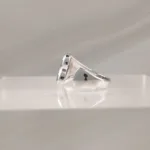 Silver Ring Letter B 079