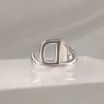 Silver Ring Letter D 081