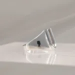 Silver Ring Letter U 096