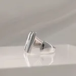 Silver Ring Letter M 089