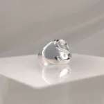 Silver Ring Letter S 094