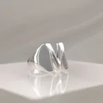 Silver Ring Letter M 089