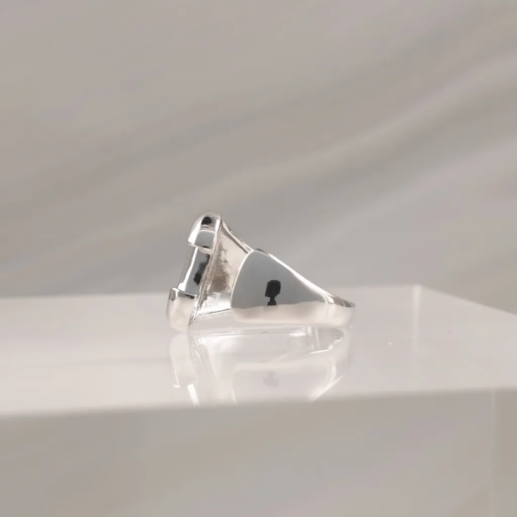 Silver Ring Letter C 080
