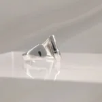 Silver Ring Letter J 087