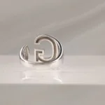 Silver Ring Letter G 084