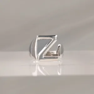 Silver Ring Letter Z 100
