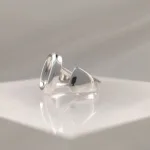 Silver Ring Letter O 091