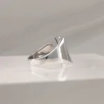 Silver Ring Letter X 099