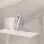 Silver Pendant Letter D 005