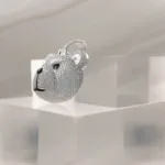 Silver Pendant Bear Face 019