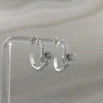 Silver Snail Earrings – 047
