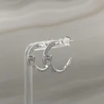 Silver Snail Earrings – 047