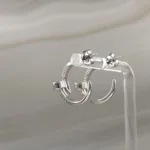 Silver Snail Earrings – 047