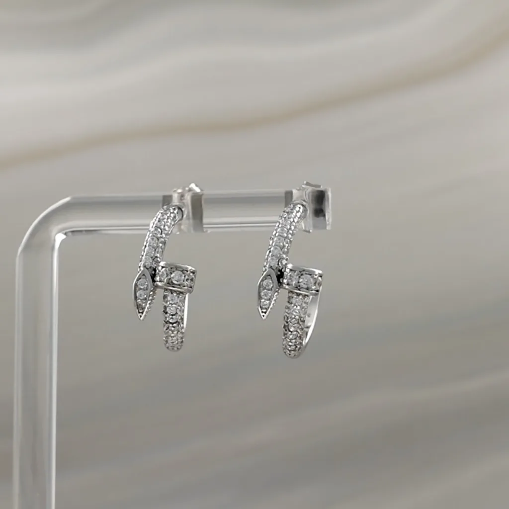 Silver Snail Earrings – 047