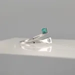 Silver 2 Turquoise stones Ring