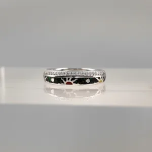 Silver Sun Band Ring 154